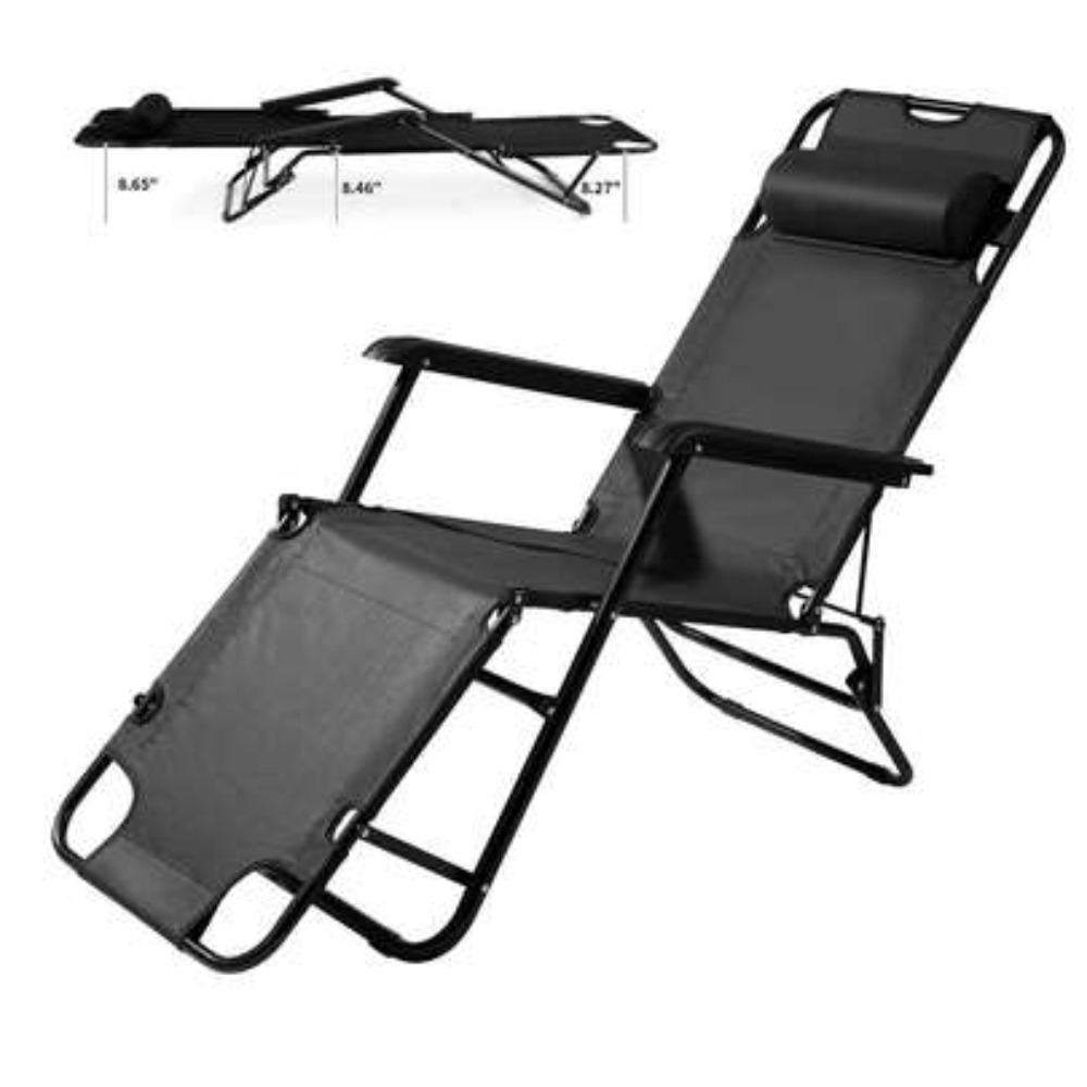 Outdoor Camping Chairs Folding - Прочный портативный кемпинговый стул с подставкой