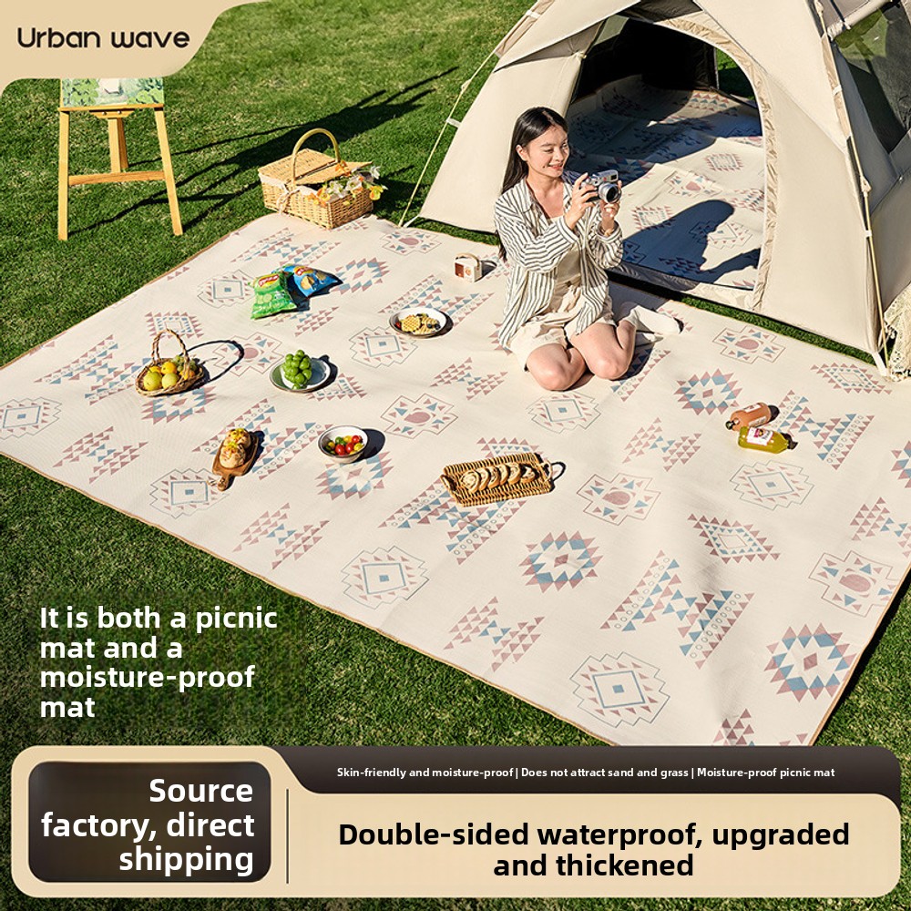 Outdoor Camping Mats Large - Толстый водонепроницаемый коврик для пикника, портативный