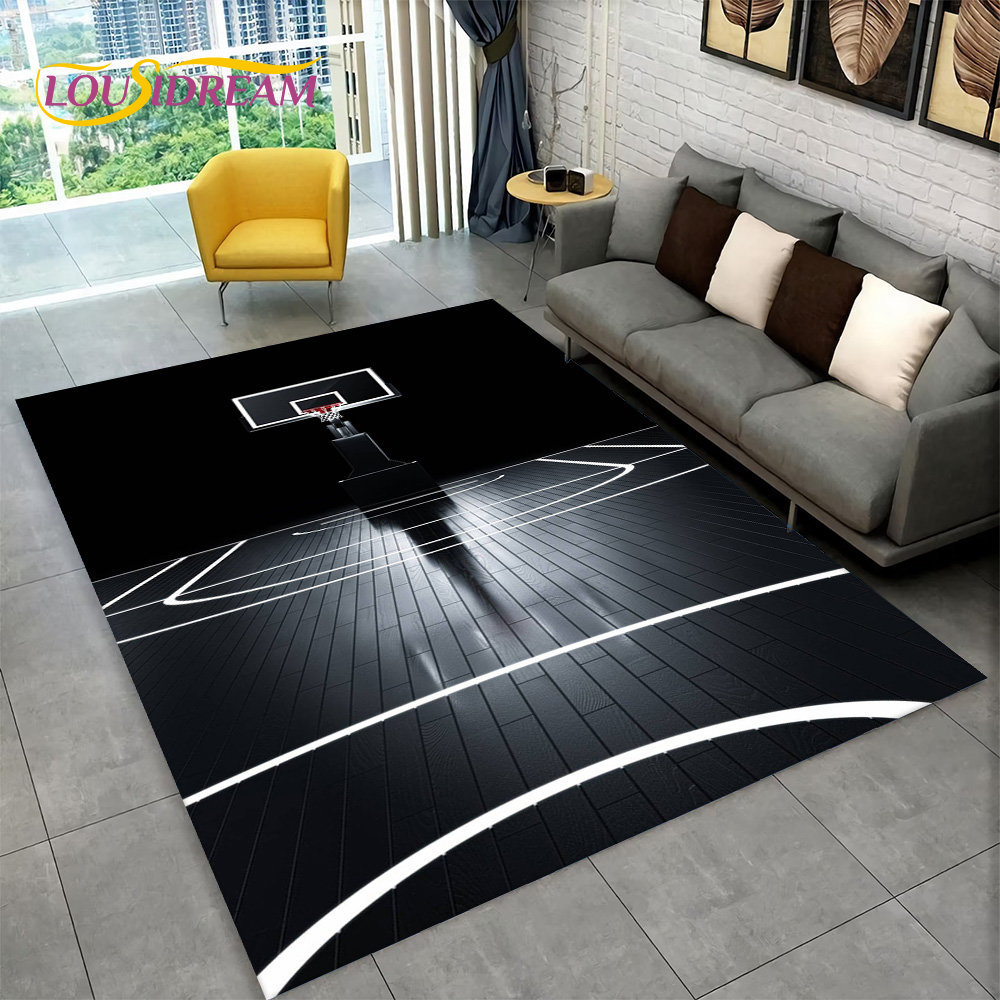 Outdoor Camping Mats Large - 3D коврик для баскетбола с мультяшным