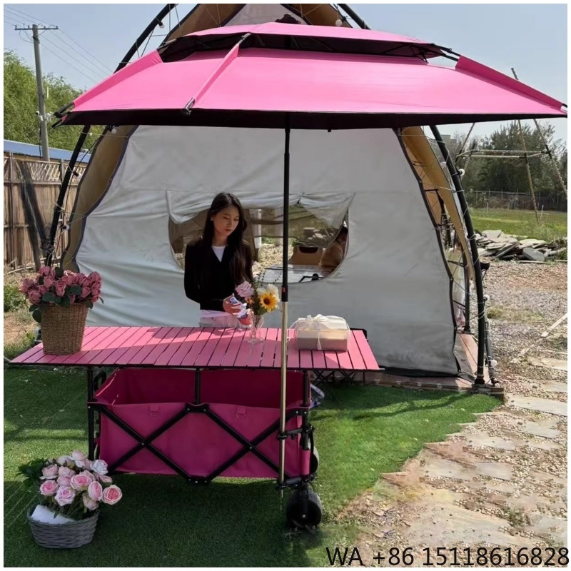 Outdoor Camping Set - Складная тележка 420 л, высококачественная, 4-позиционная,