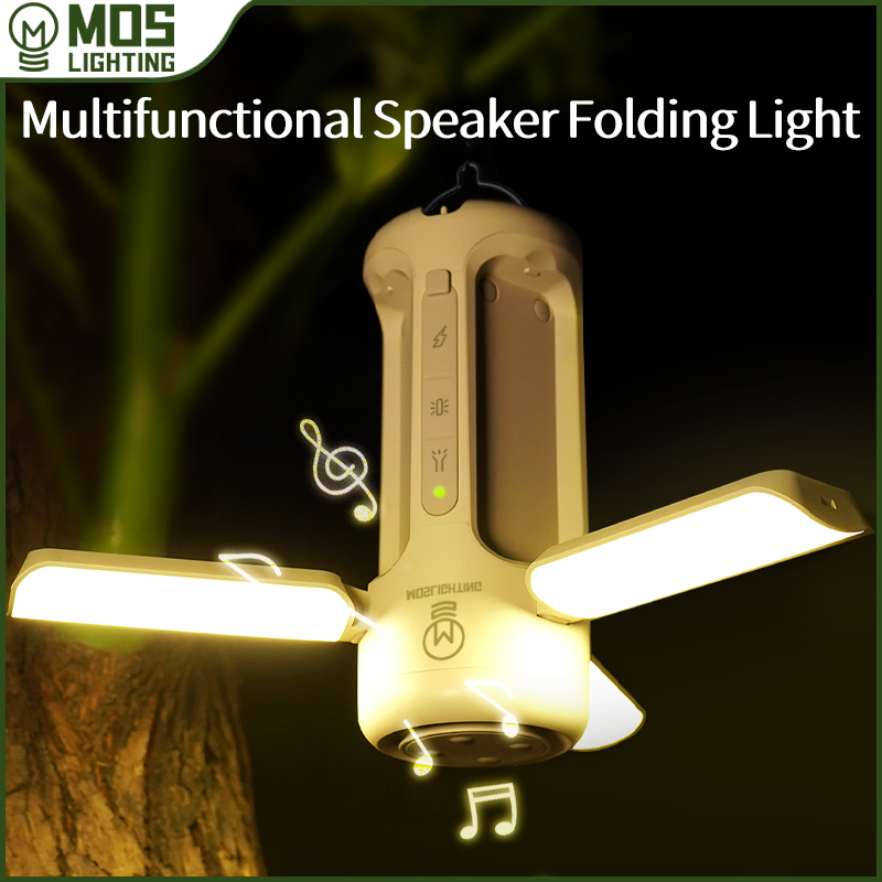 Zd Outdoor Camping - Портативный Bluetooth-динамик MOSLIGHTING с фонариком, 9000