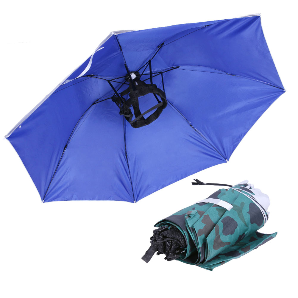 Складная шляпа-зонт для головы – обзор и цена Outdoor Camping Umbrella