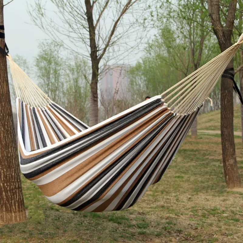 Холщовый гамак без деревянных  – обзор и цена Outdoor Camping Hammock
