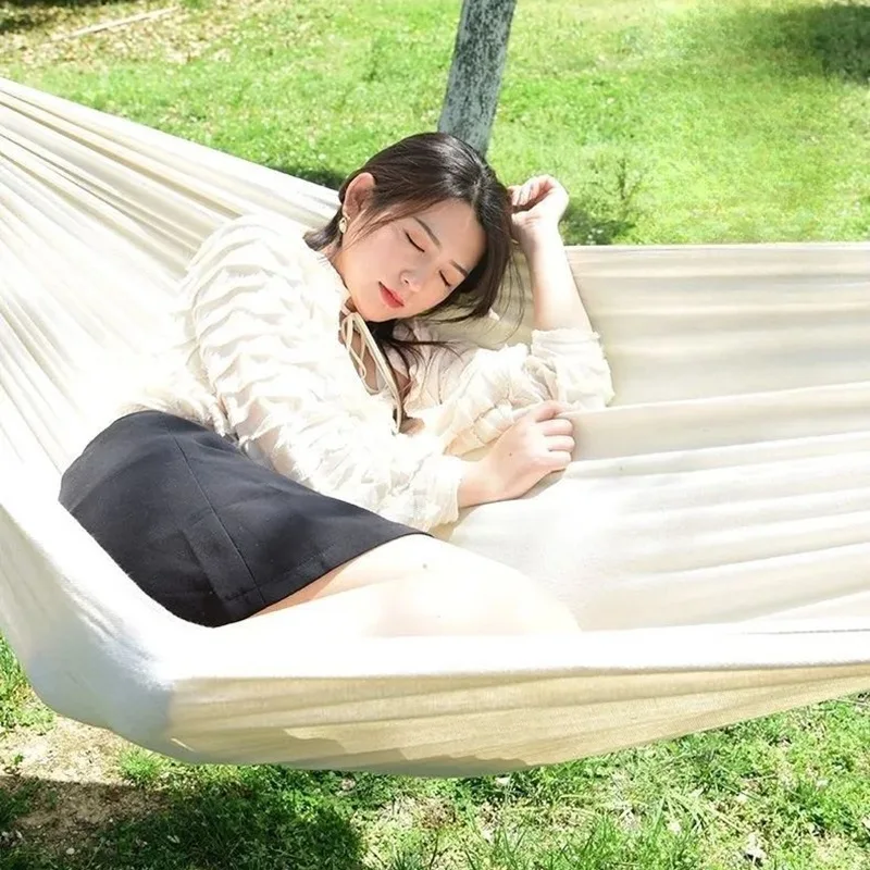 Холщовый гамак без деревянных  – обзор и цена Outdoor Camping Hammock
