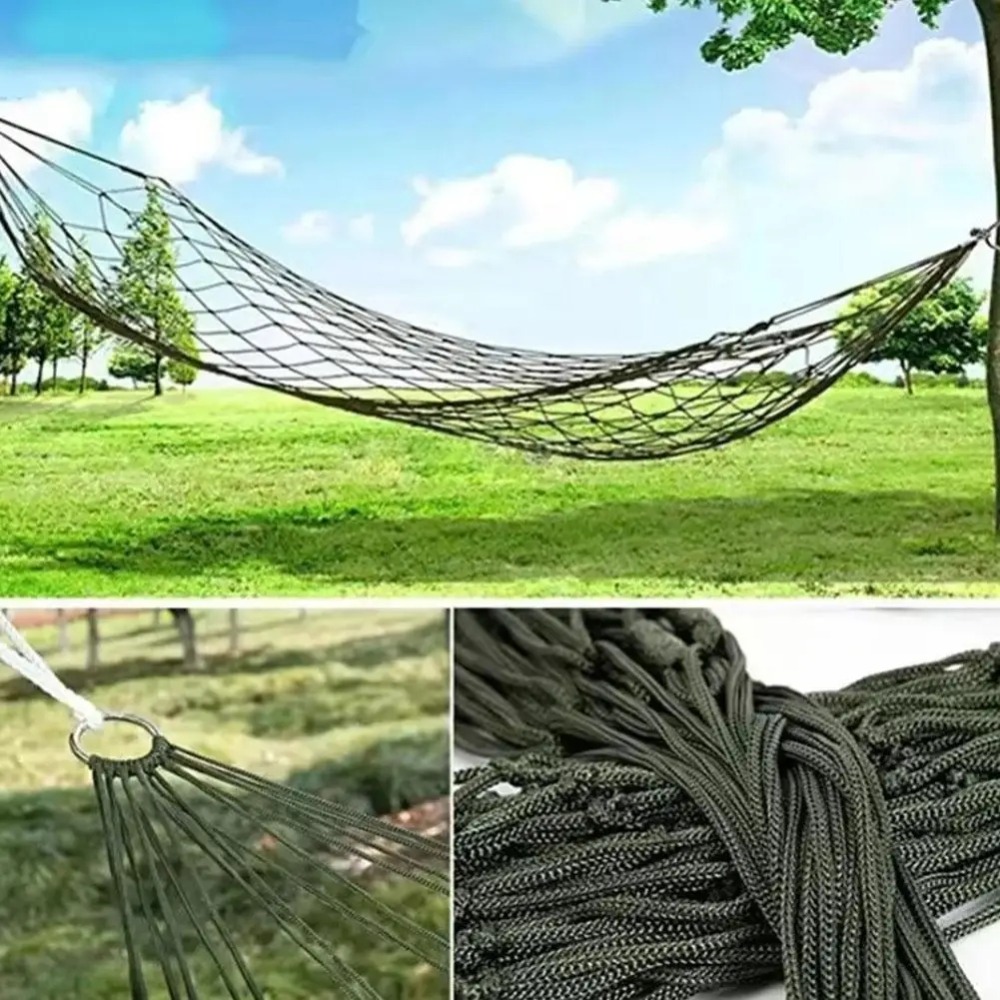 Гамак Meshy из нейлоновой вере – обзор и цена Outdoor Camping Hammock