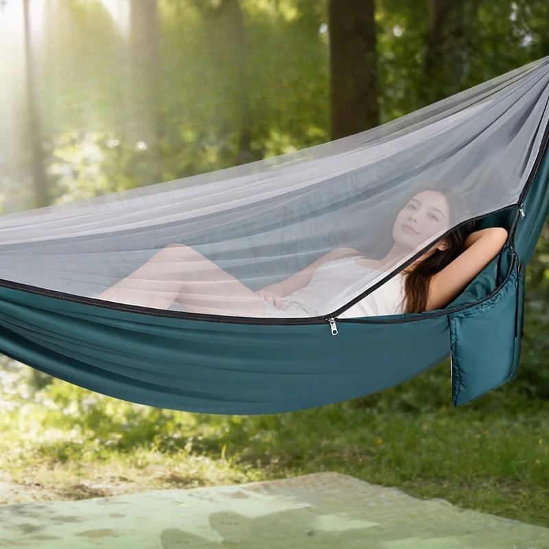 Легкий походный гамак с москит – обзор и цена Outdoor Camping Hammock
